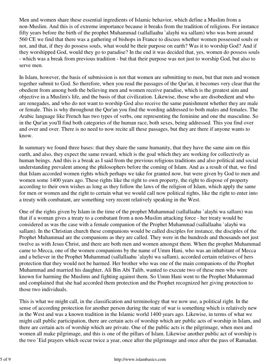 Islam - Elevation of Women's Status, A thoughtful exploration of women's rights in Islam preview 5