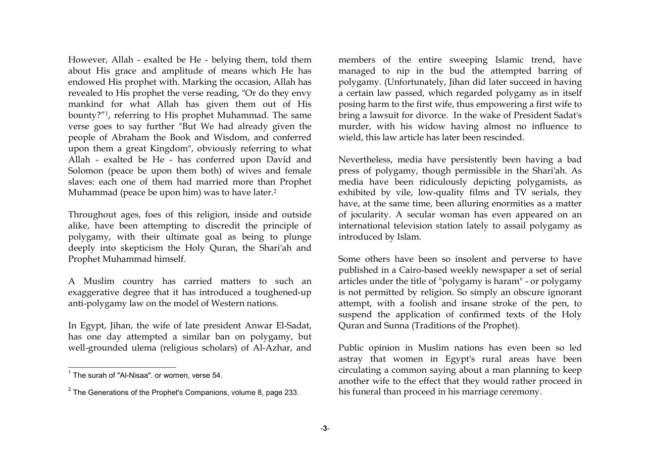 Polygamy in Islaam, Written by Abu Ameenah Bilal Philips and Jameelah Jones preview 3