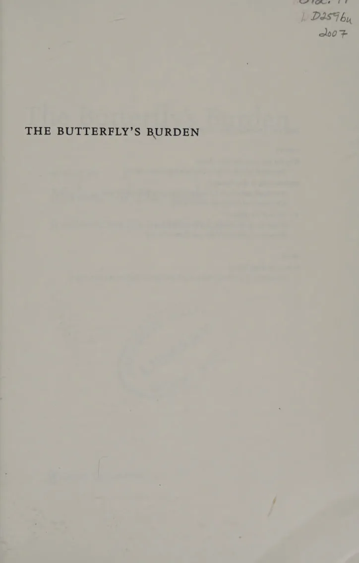 The Butterfly's Burden, Poetry collection by Mahmoud Darwish preview 3