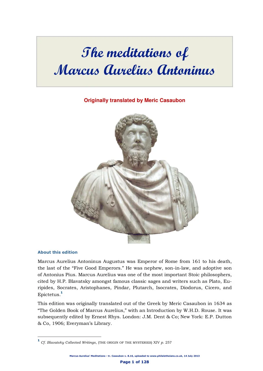 The Meditations of Marcus Aurelius Antoninus preview 5
