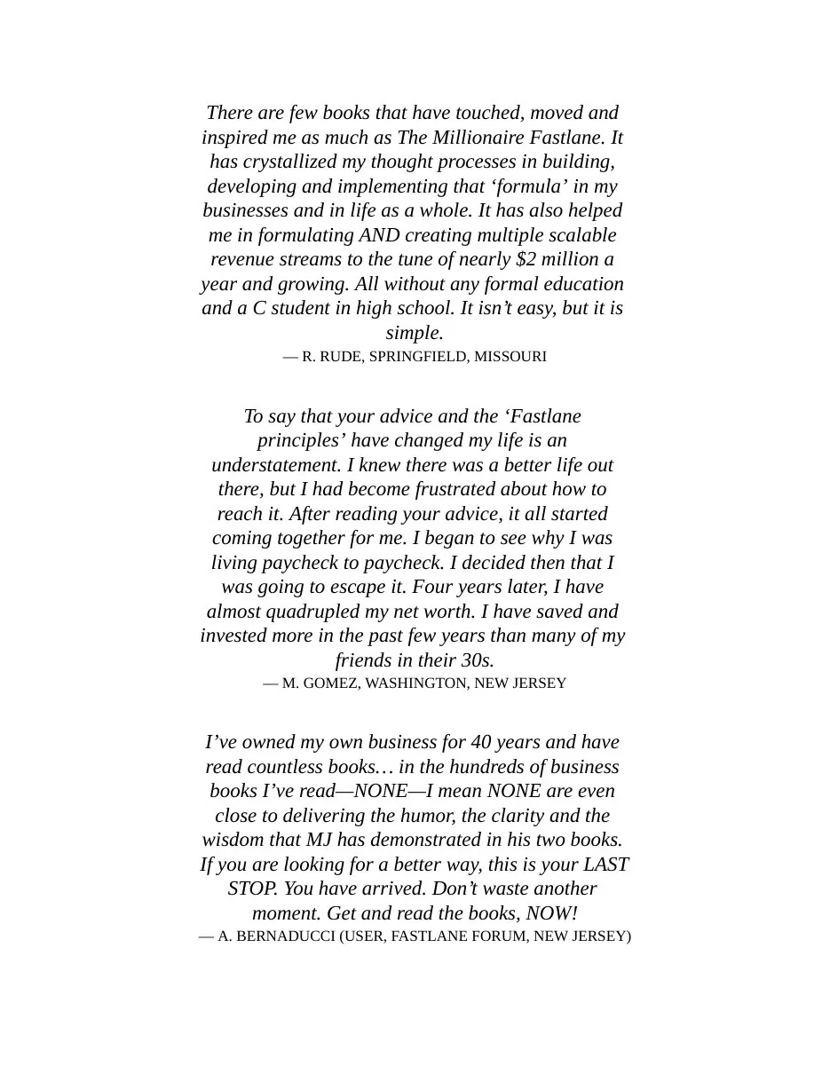 The Millionaire Fastlane: Crack the Code to Wealth and Live Rich for a Lifetime preview 2