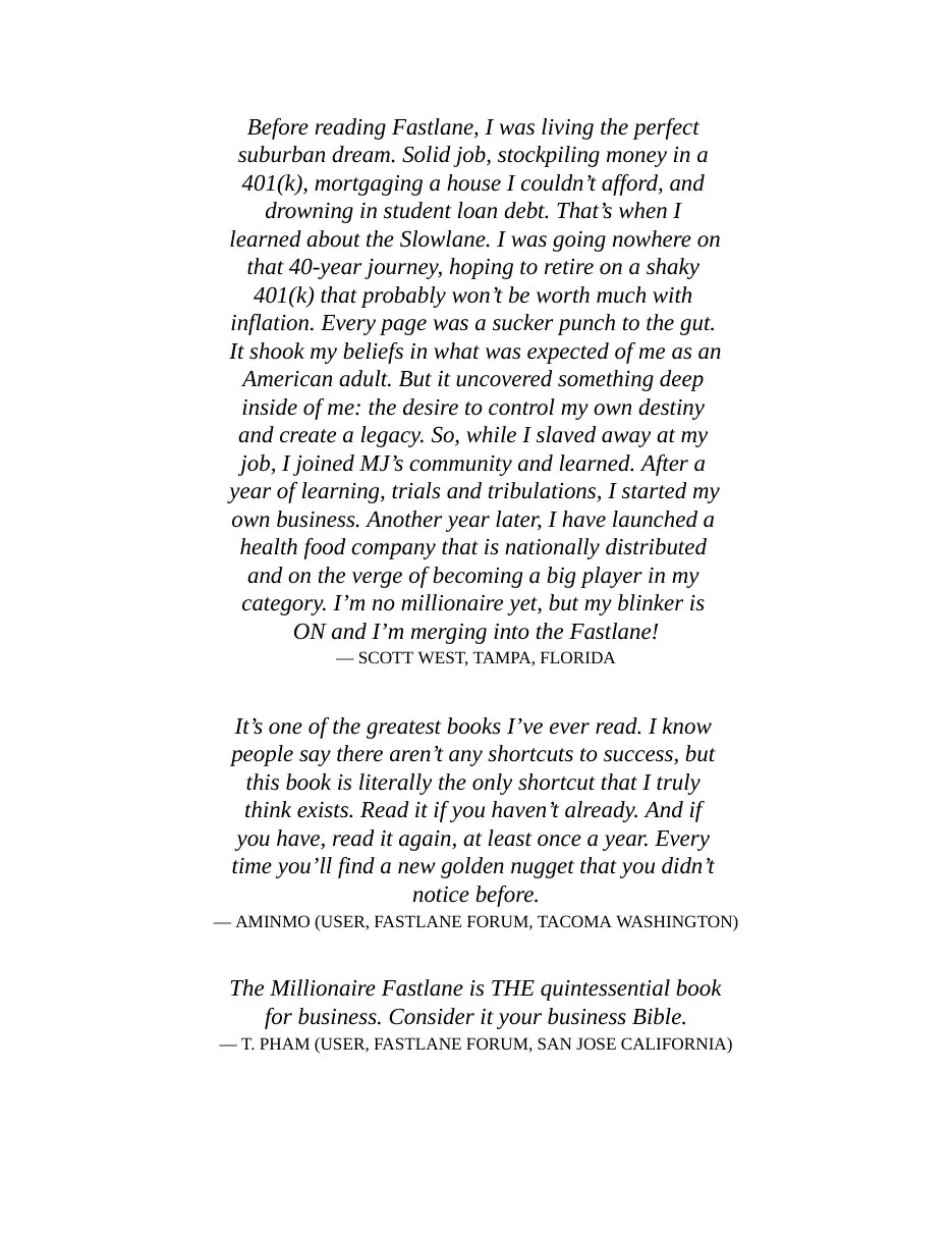 The Millionaire Fastlane: Crack the Code to Wealth and Live Rich for a Lifetime preview 3
