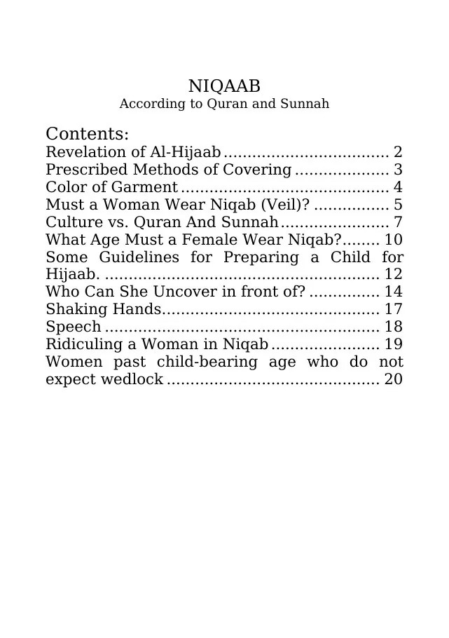The Veil: Evidence of Niqab, Comprehensive guide on the practice and significance of niqab preview 2